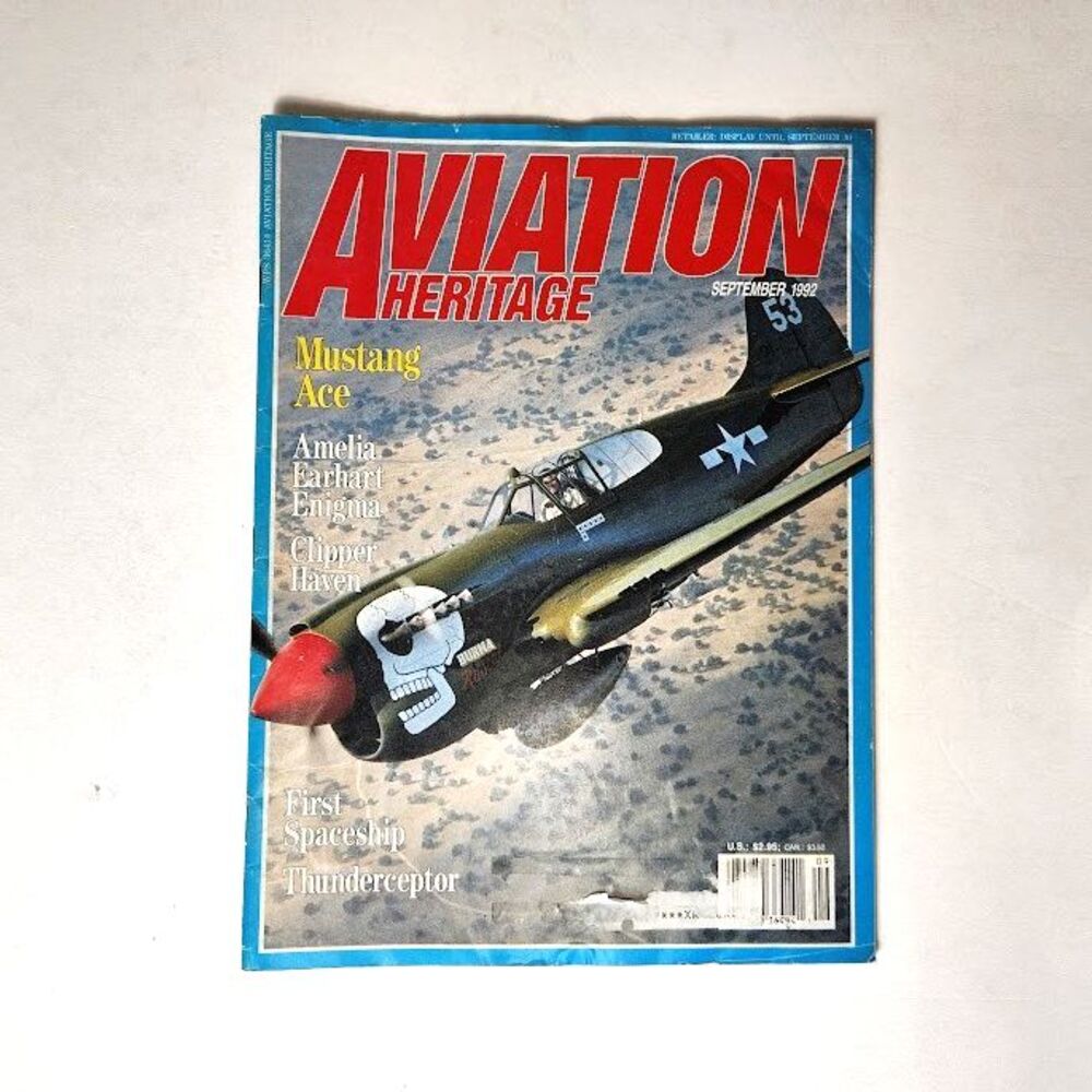 Aviation Heritage Magazine Sept 1992 First Airplane Into Space Thunderceptor